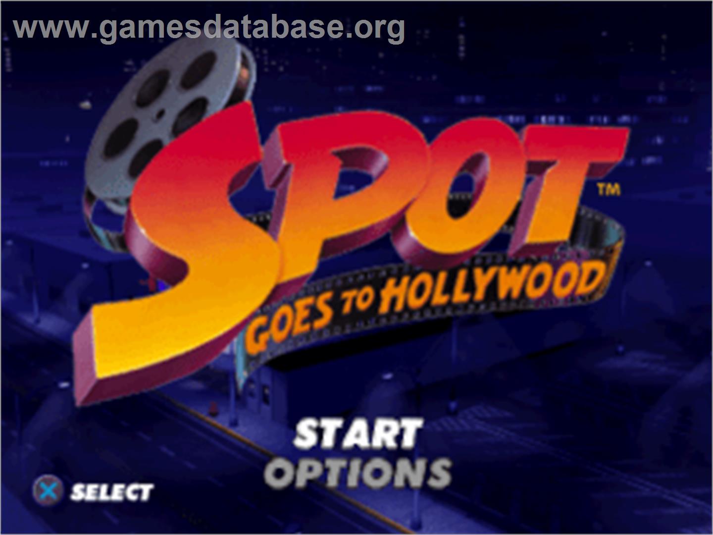 Spot Goes to Hollywood - Sony Playstation - Artwork - Title Screen