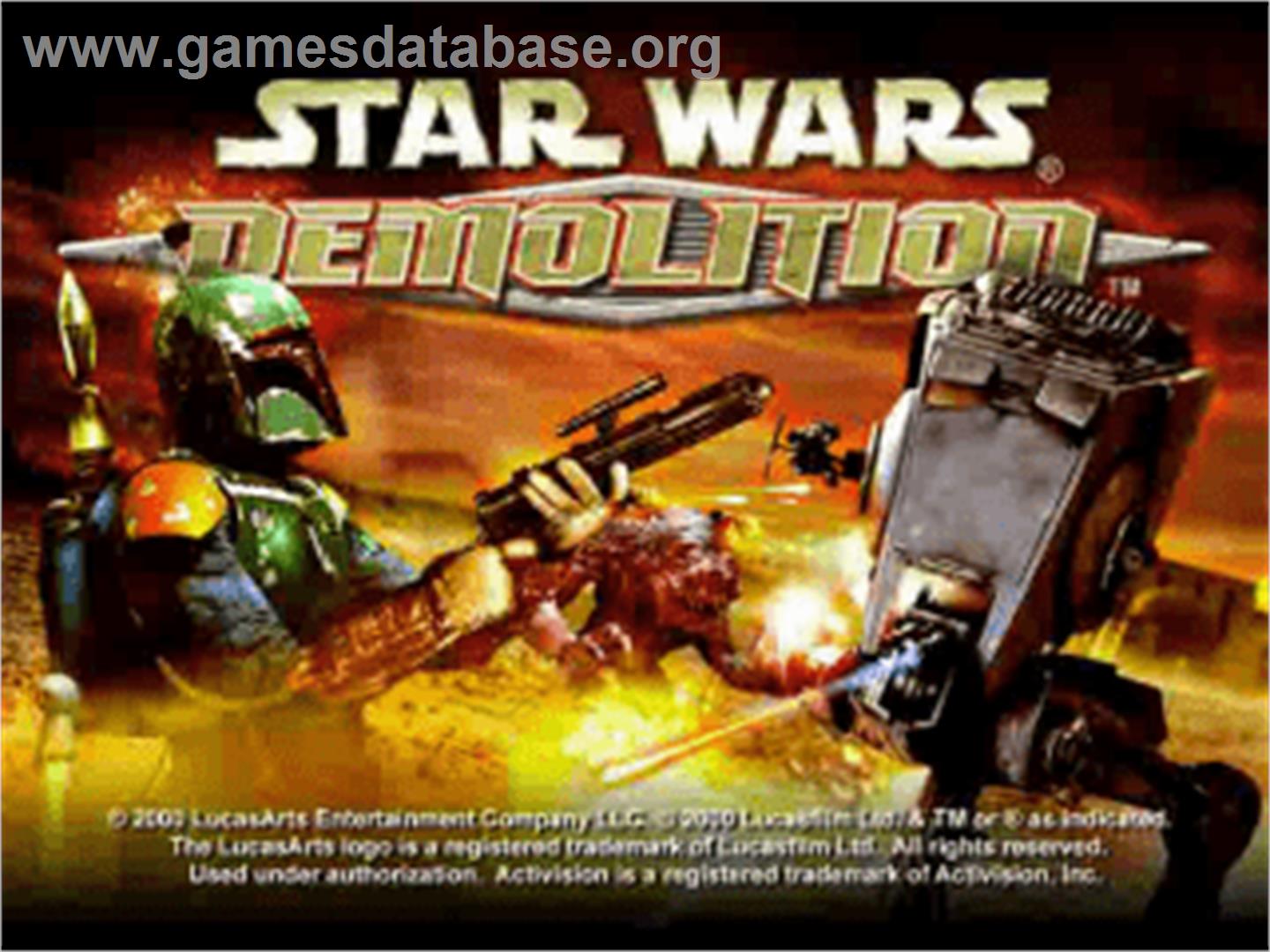 Star Wars: Demolition - Sony Playstation - Artwork - Title Screen