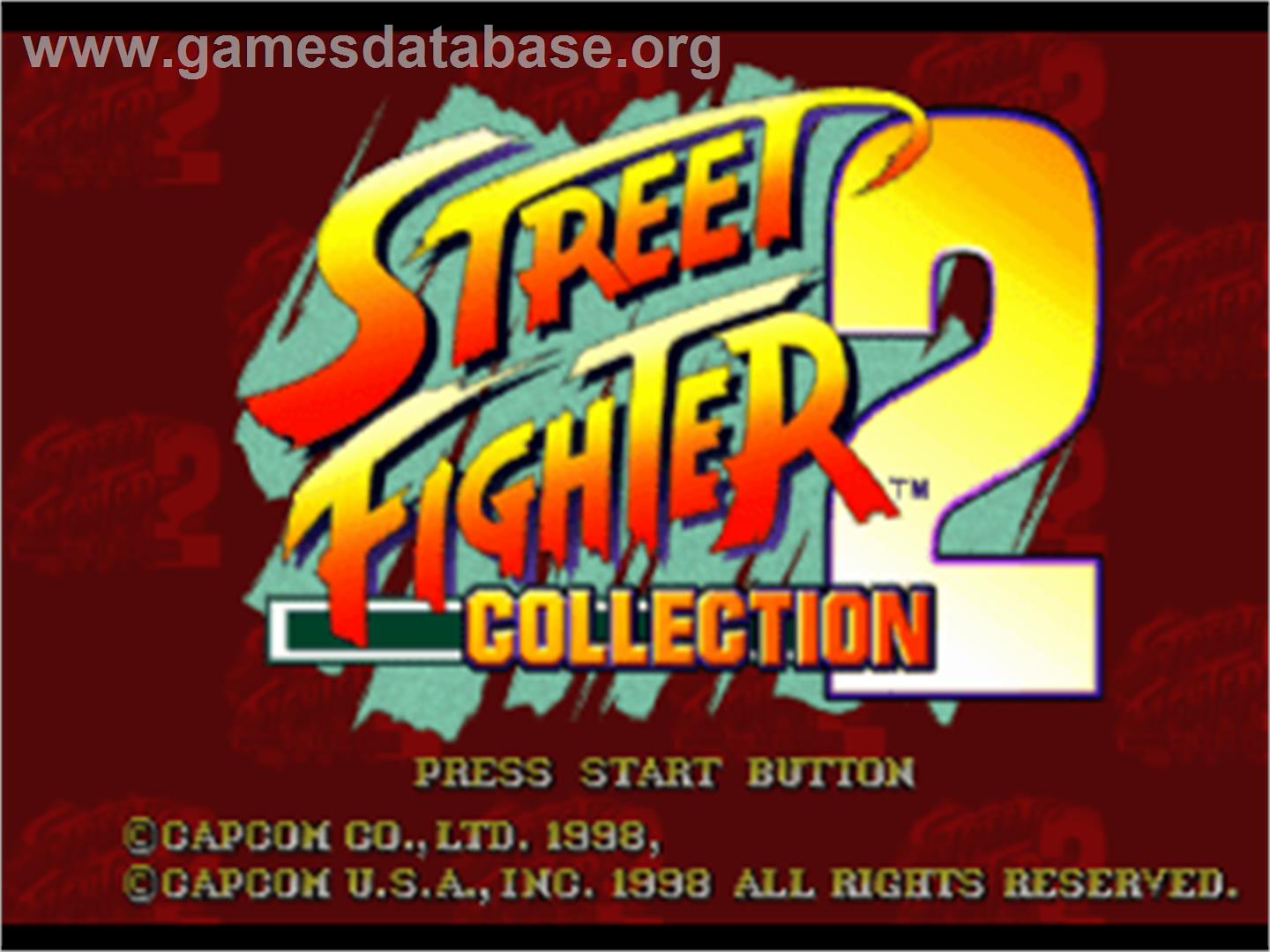 Street Fighter Collection 2 - Sony Playstation - Artwork - Title Screen