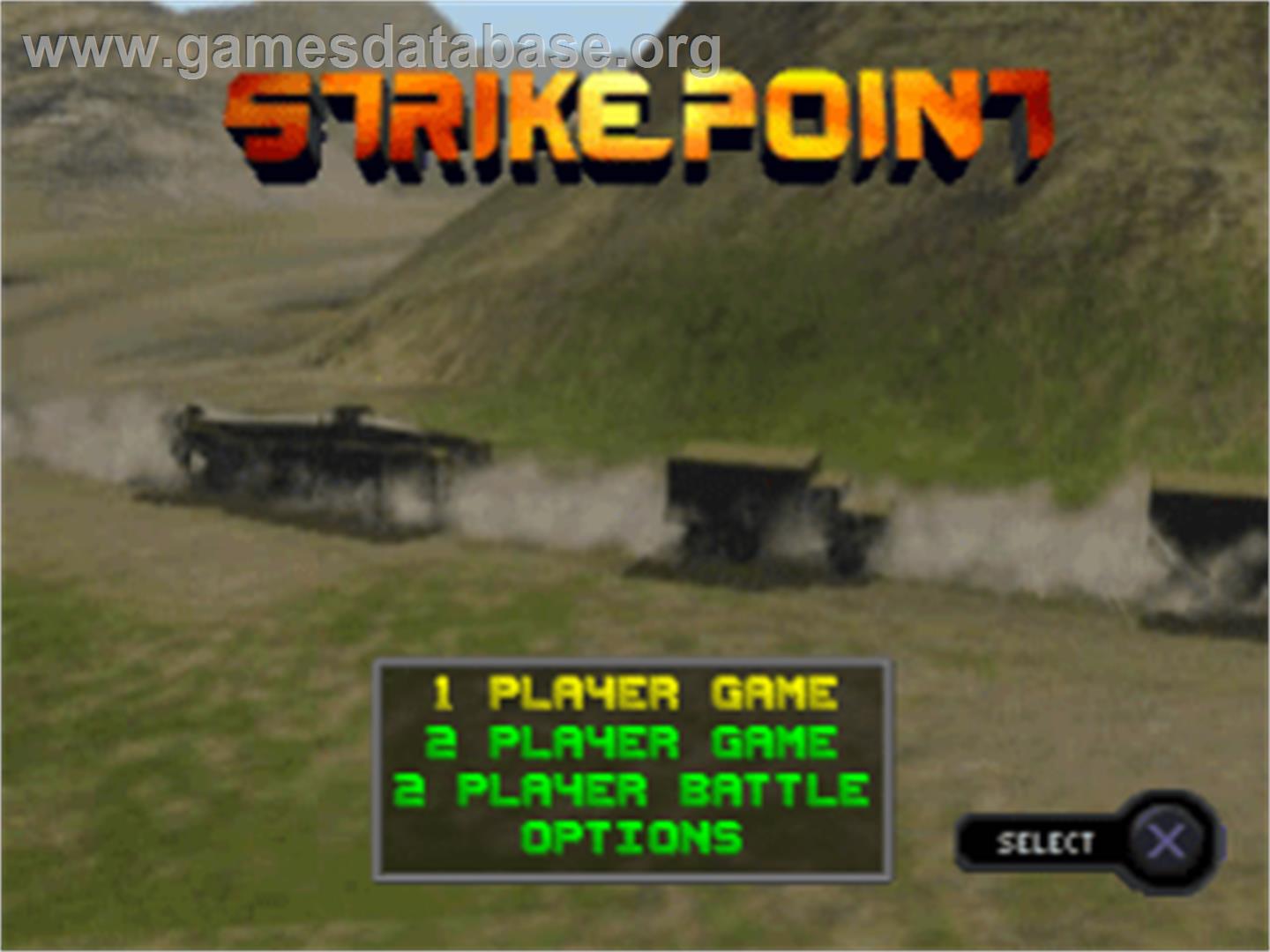 Strike Point - Sony Playstation - Artwork - Title Screen