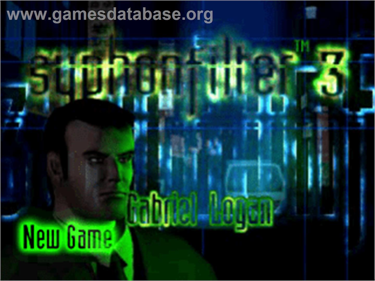 Syphon Filter 3 - Sony Playstation - Artwork - Title Screen