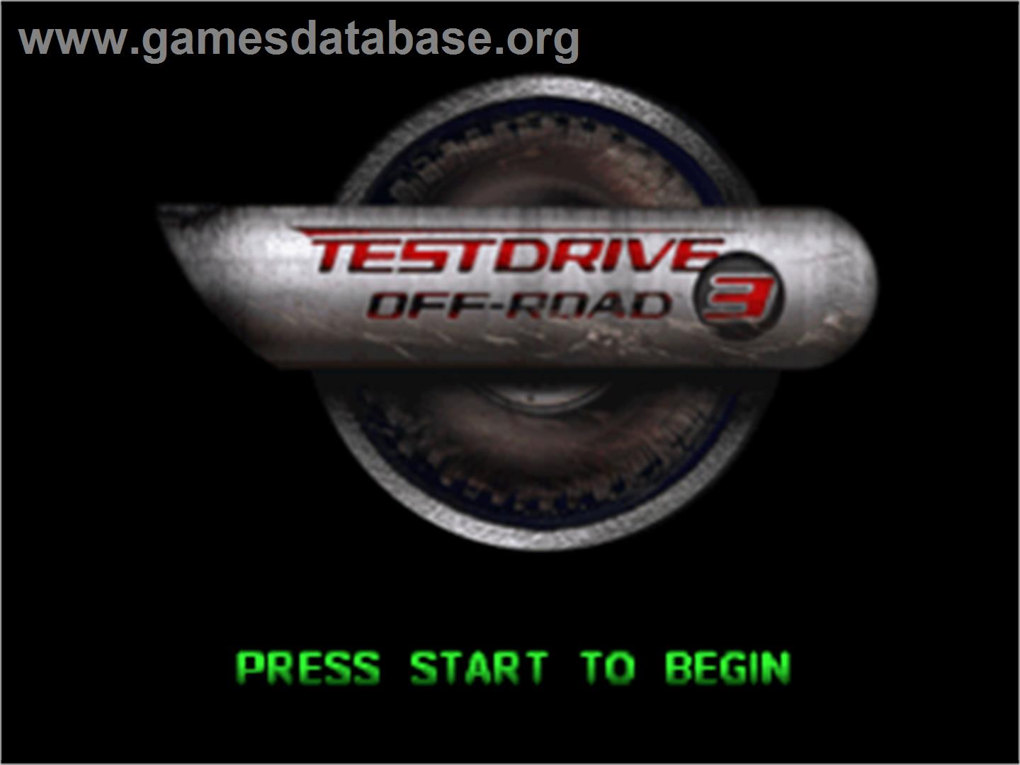 Test Drive: Off-Road 3 - Sony Playstation - Artwork - Title Screen