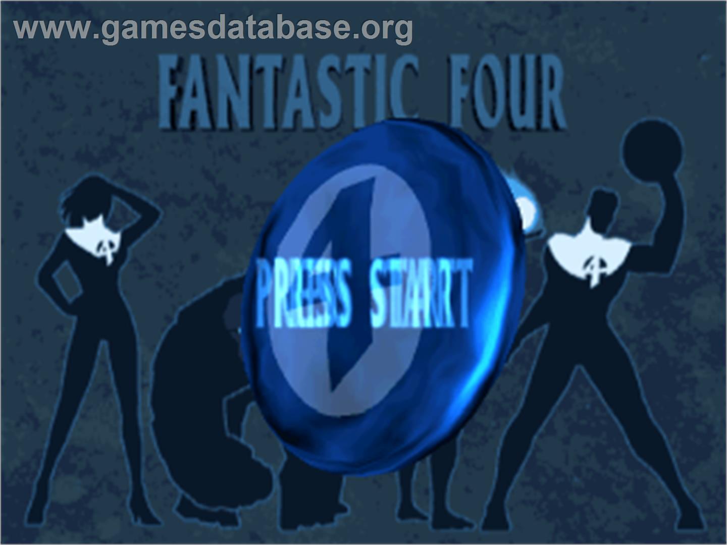 The Fantastic Four - Sony Playstation - Artwork - Title Screen