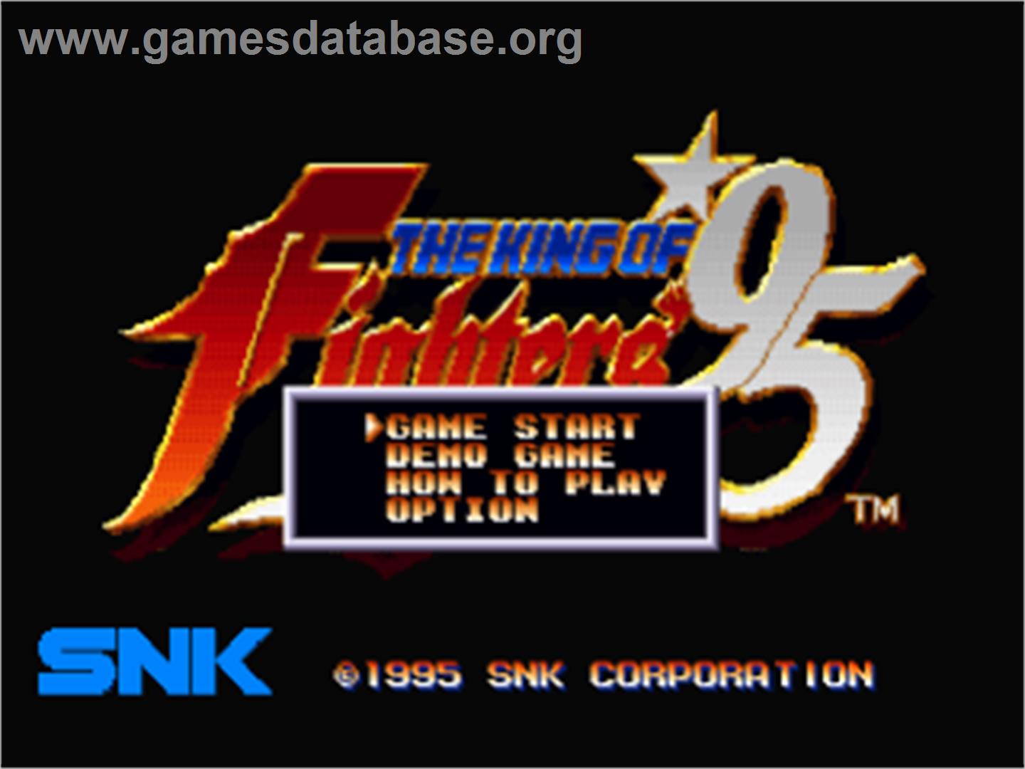 The King of Fighters '95 - Sony Playstation - Artwork - Title Screen