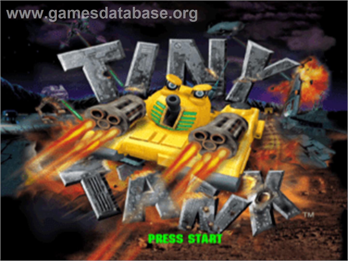 Tiny Tank - Sony Playstation - Artwork - Title Screen