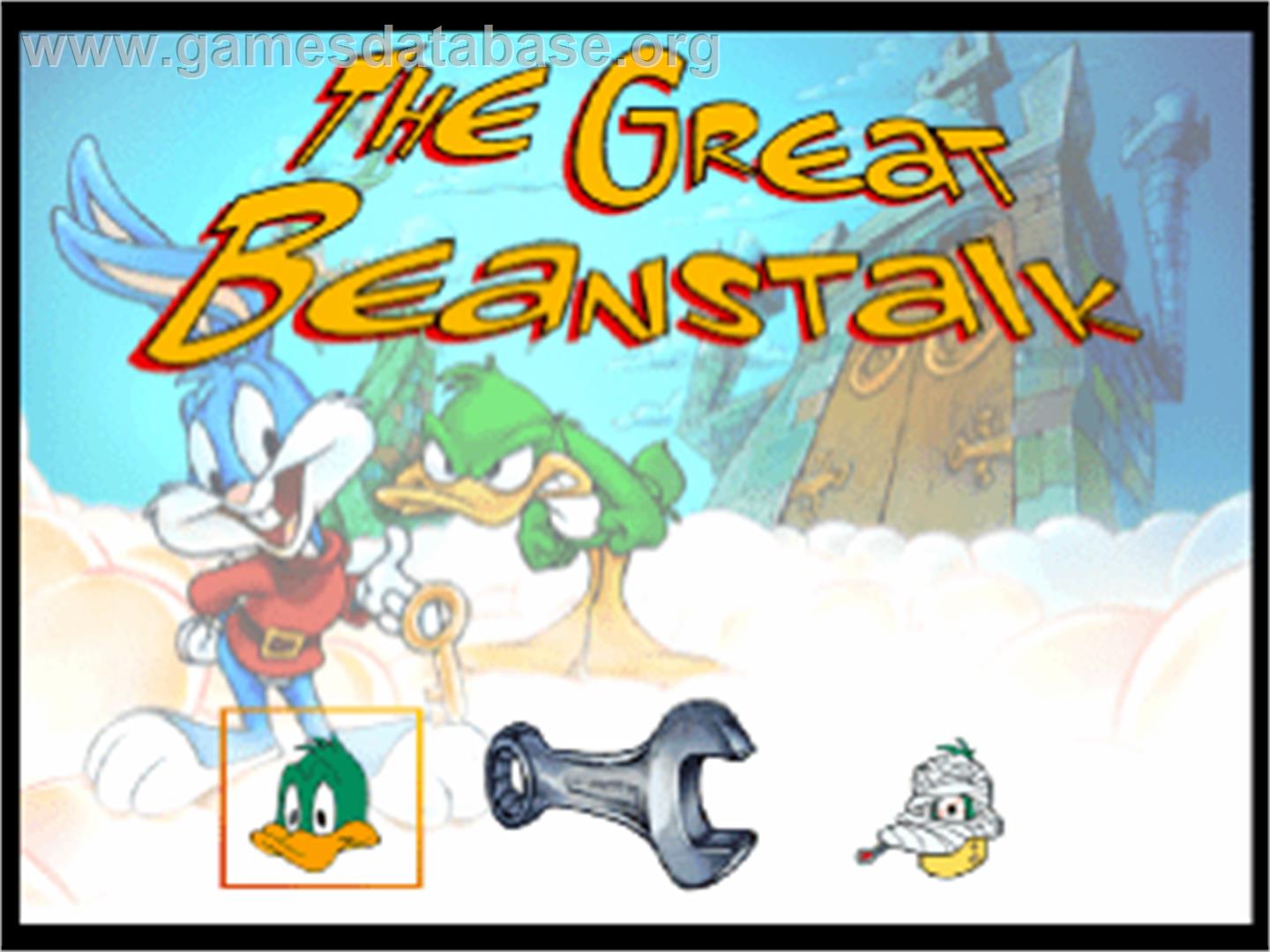 Tiny Toon Adventures: The Great Beanstalk - Sony Playstation - Artwork - Title Screen