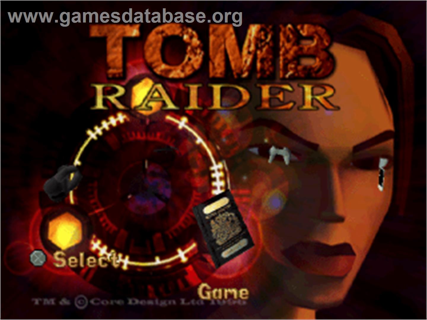Tomb Raider - Sony Playstation - Artwork - Title Screen