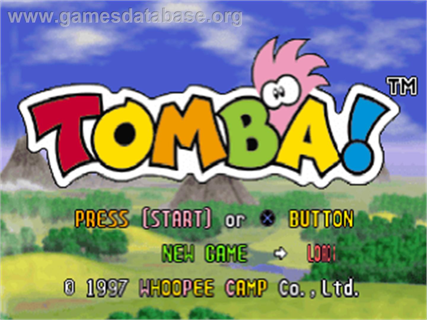 Tomba! - Sony Playstation - Artwork - Title Screen