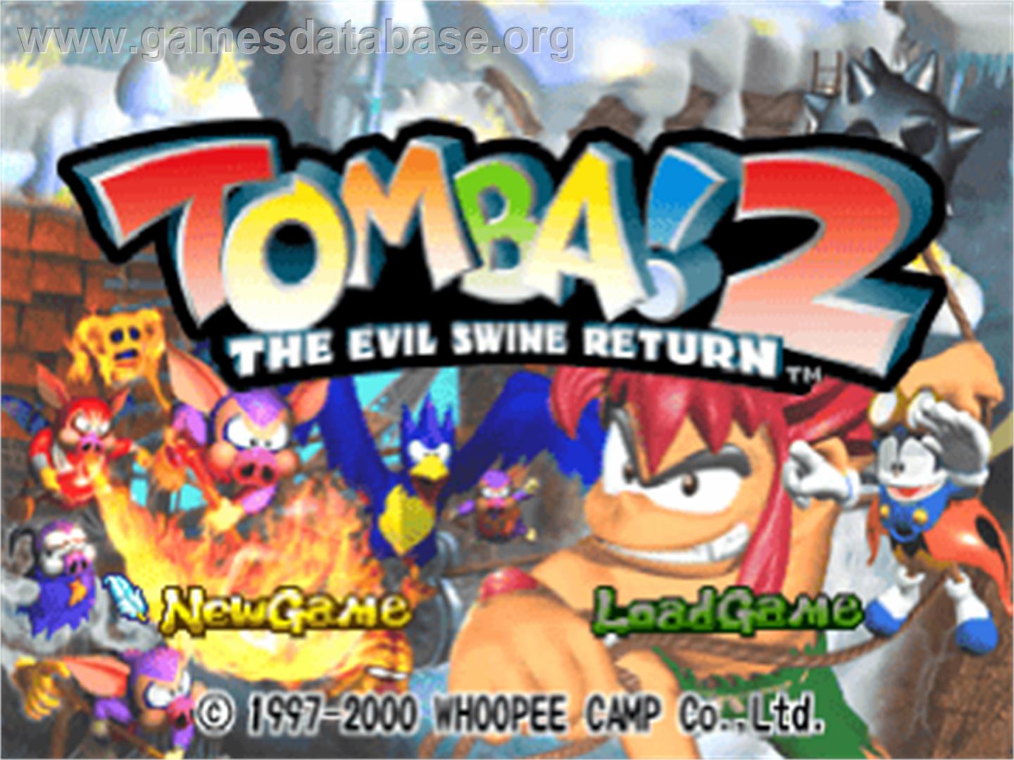 Tomba! 2: The Evil Swine Return - Sony Playstation - Artwork - Title Screen