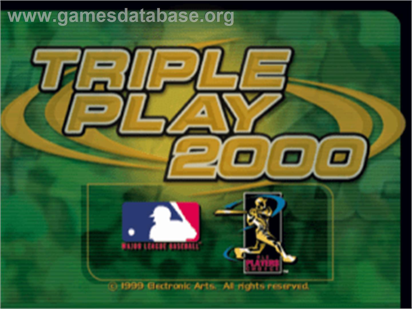 Triple Play 2000 - Sony Playstation - Artwork - Title Screen