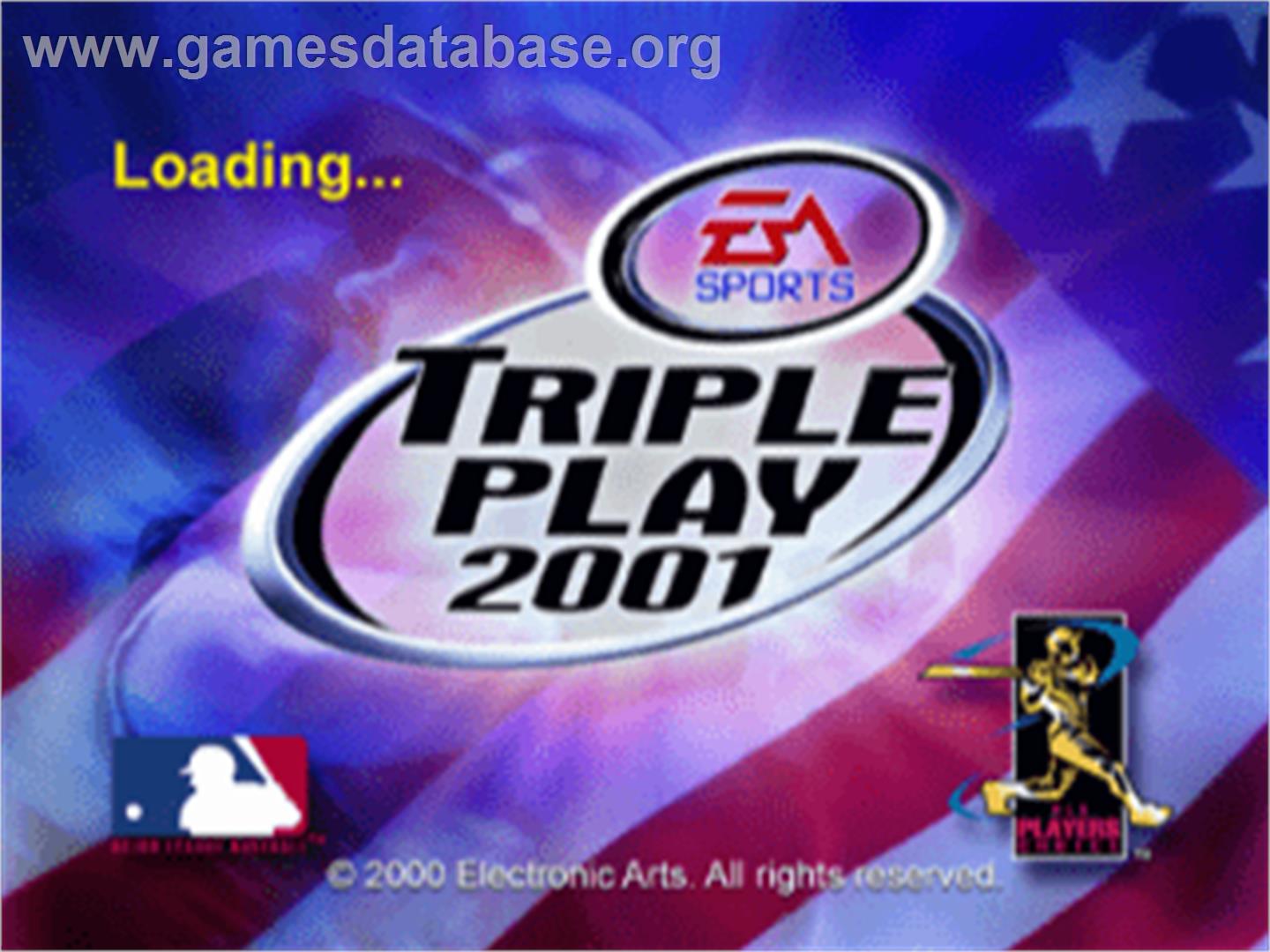 Triple Play 2001 - Sony Playstation - Artwork - Title Screen