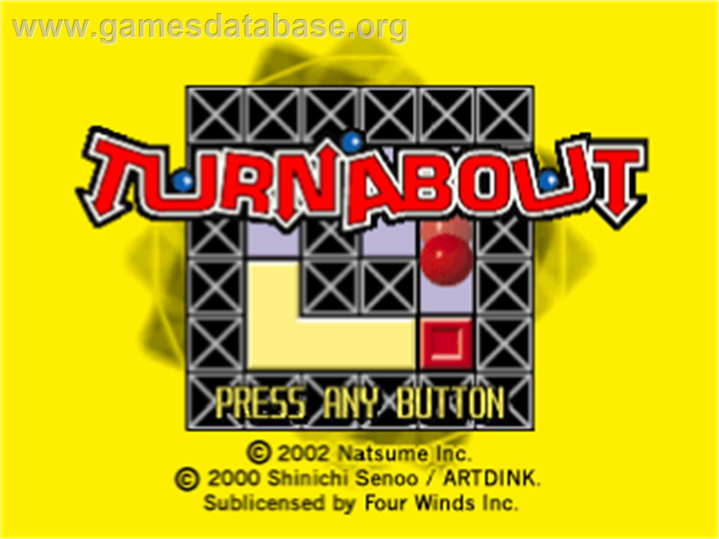 Turnabout - Sony Playstation - Artwork - Title Screen