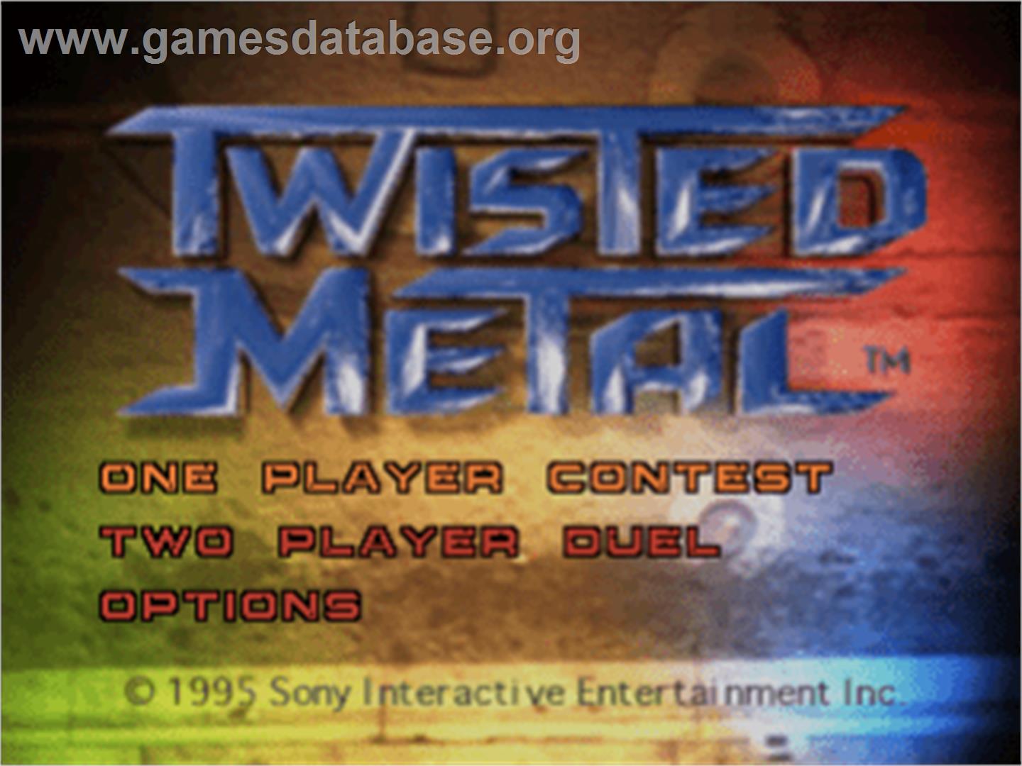 Twisted Metal - Sony Playstation - Artwork - Title Screen