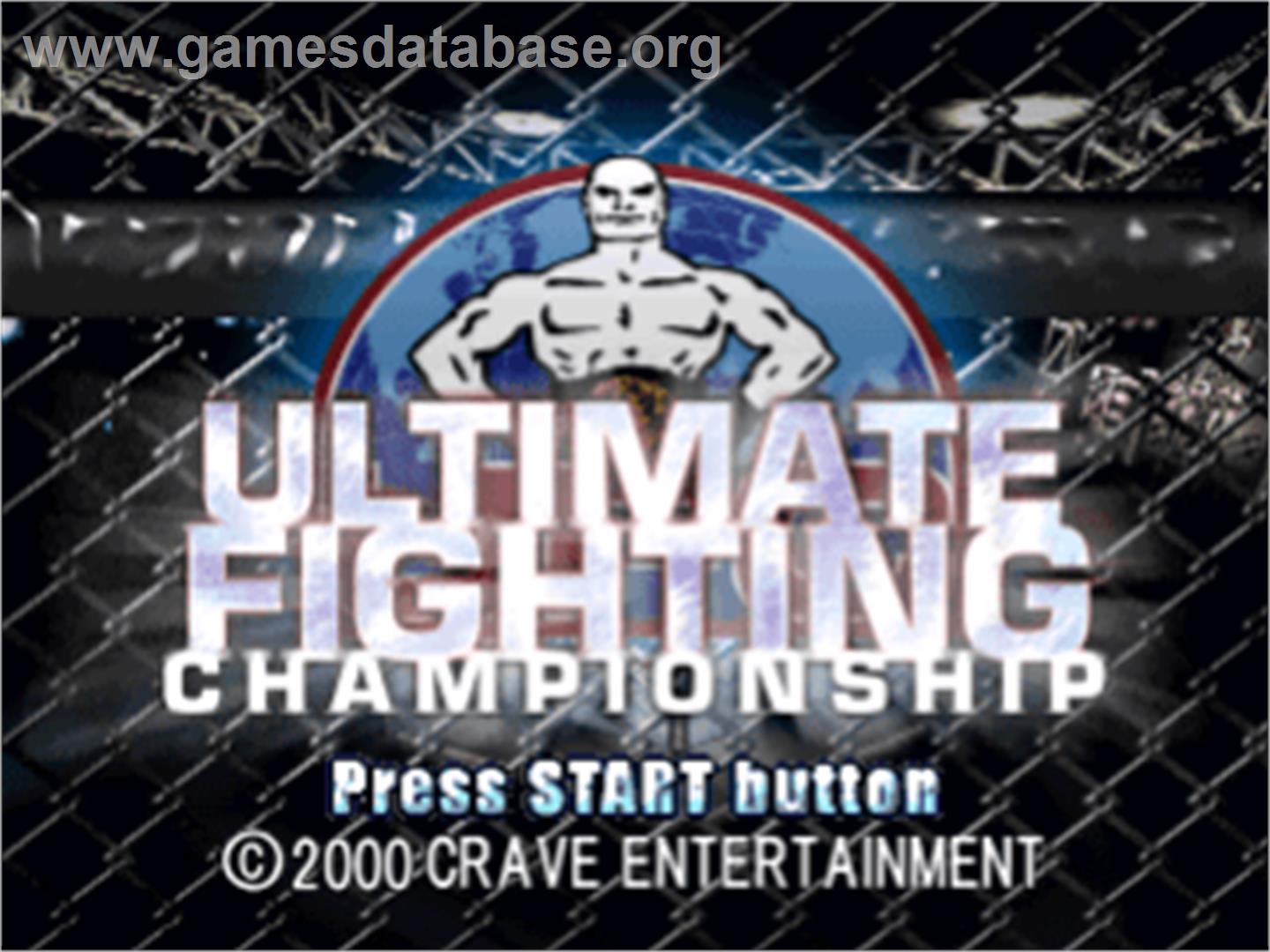 Ultimate Fighting Championship - Sony Playstation - Artwork - Title Screen
