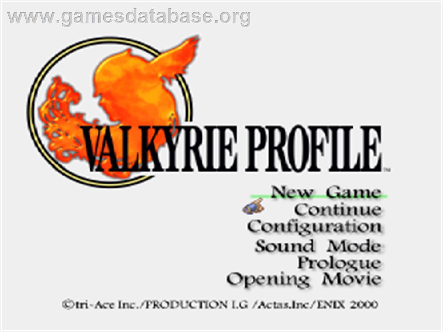 Valkyrie Profile - Sony Playstation - Artwork - Title Screen