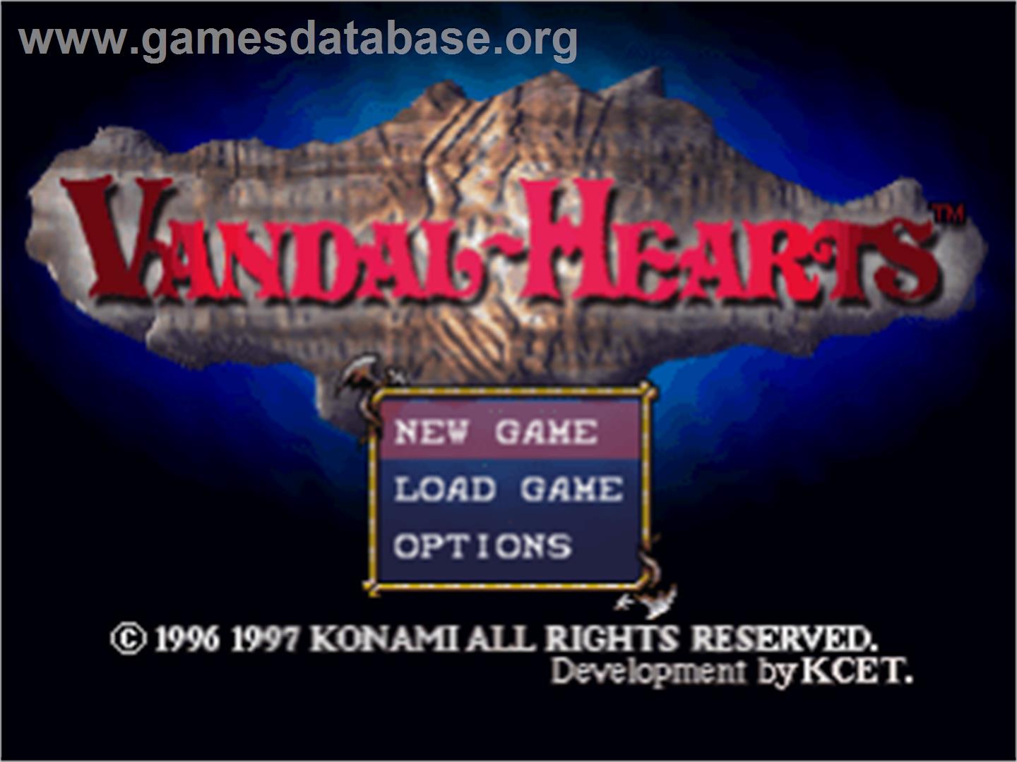 Vandal Hearts - Sony Playstation - Artwork - Title Screen