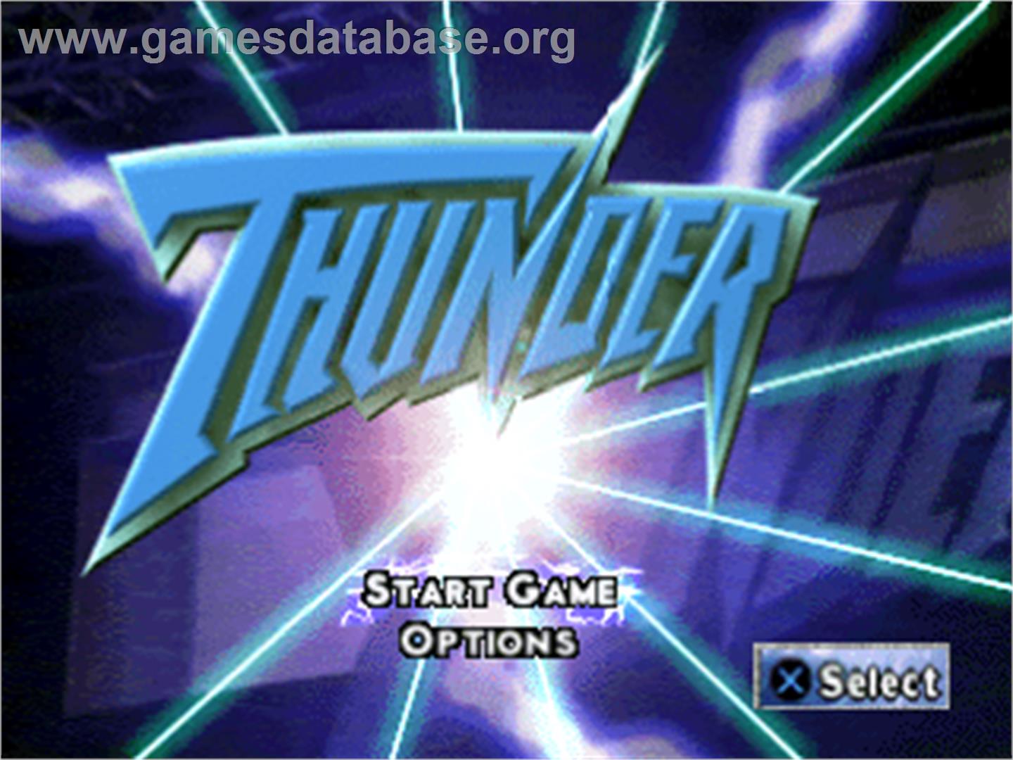 WCW/NWO Thunder - Sony Playstation - Artwork - Title Screen