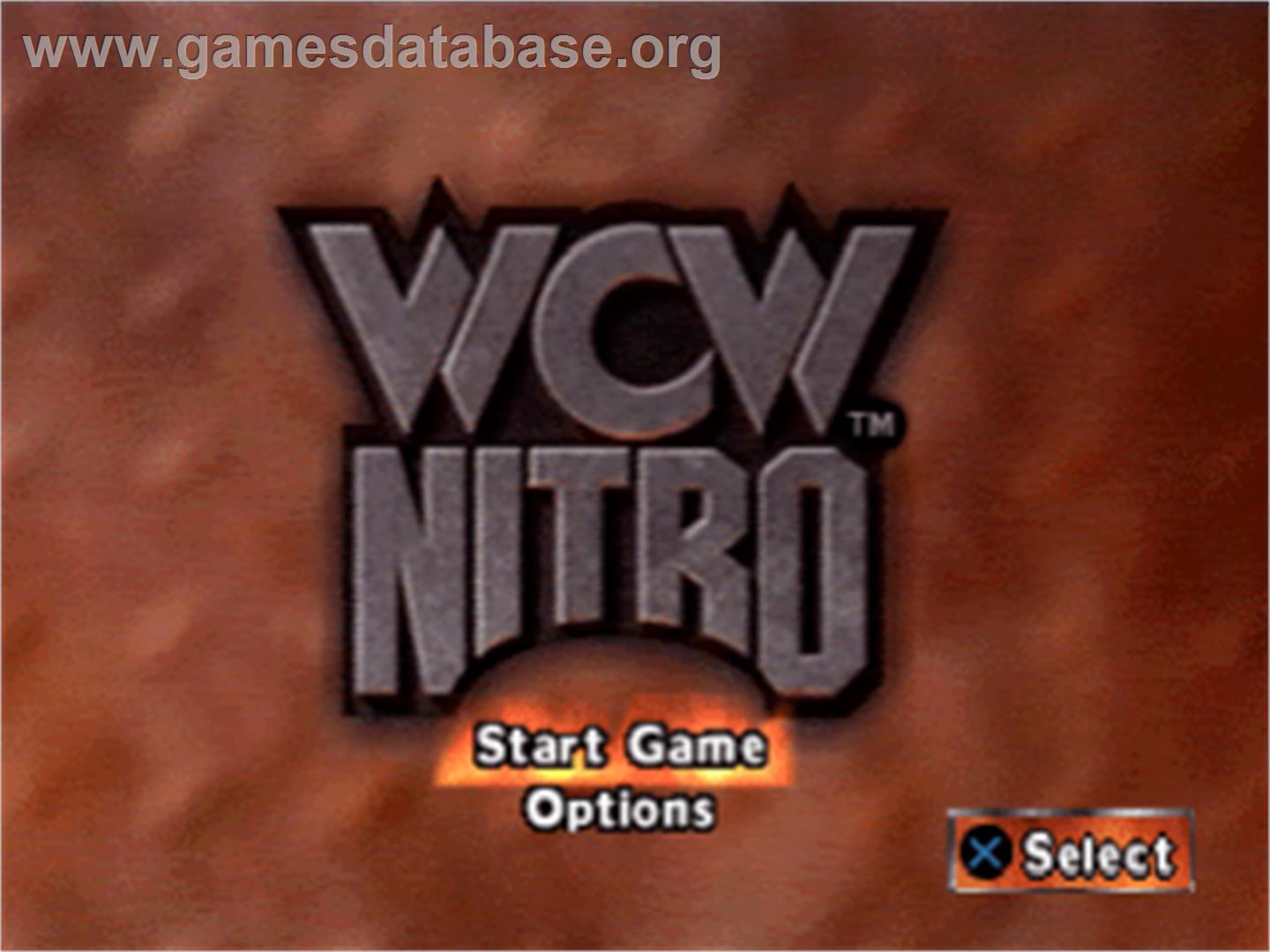WCW Nitro - Sony Playstation - Artwork - Title Screen
