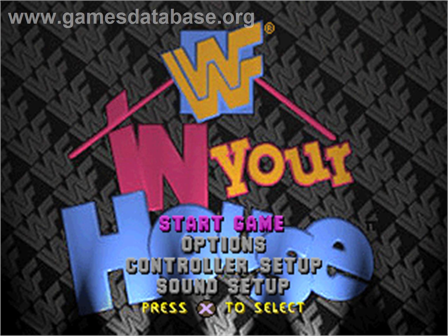 WWF in Your House - Sony Playstation - Artwork - Title Screen