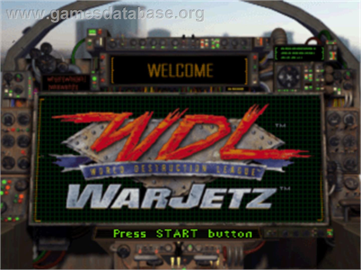 WarJetz - Sony Playstation - Artwork - Title Screen
