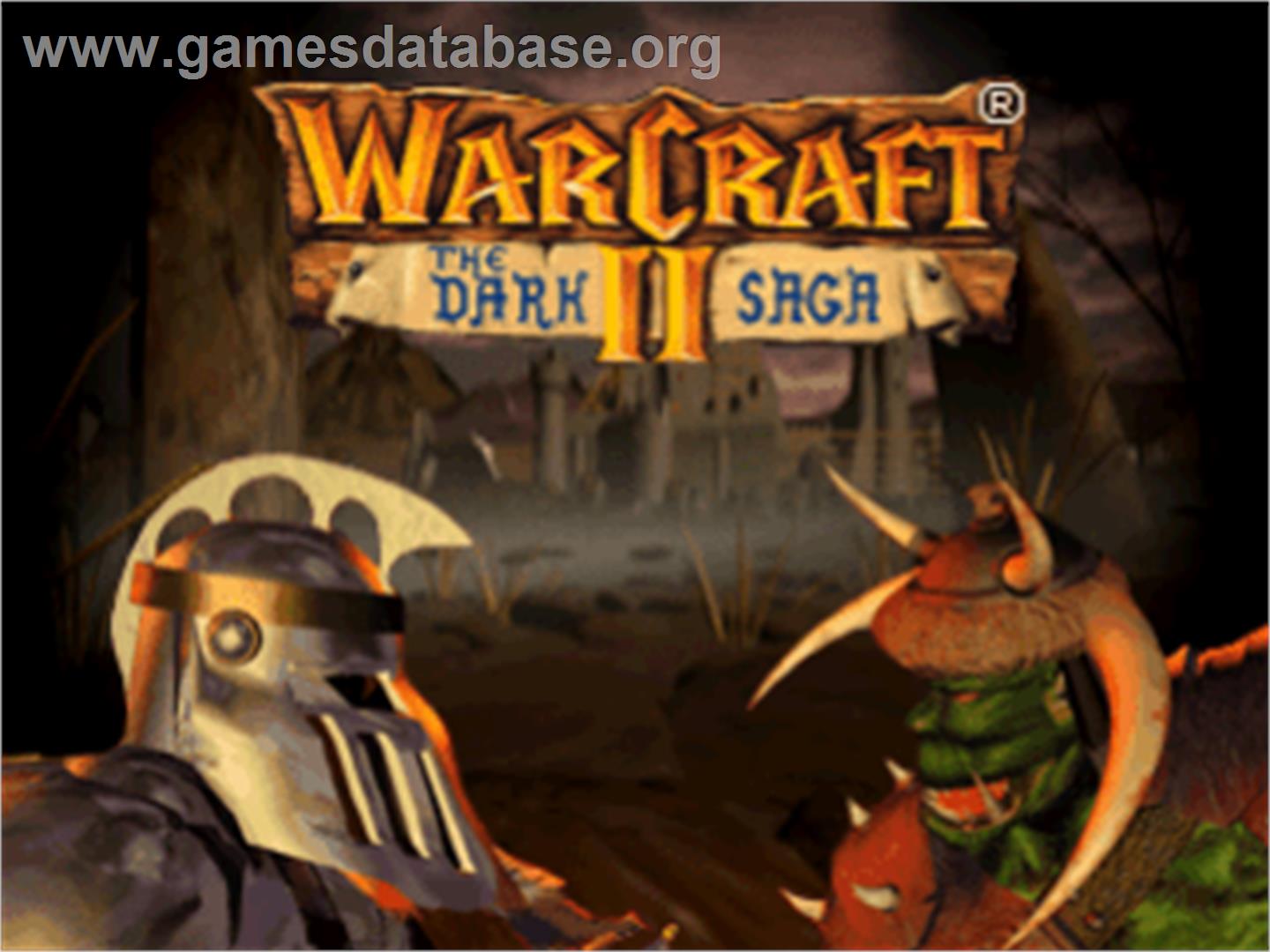 Warcraft II: The Dark Saga - Sony Playstation - Artwork - Title Screen