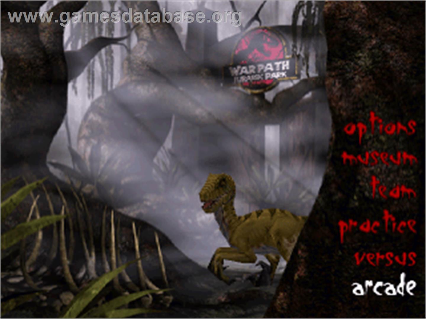Warpath: Jurassic Park - Sony Playstation - Artwork - Title Screen