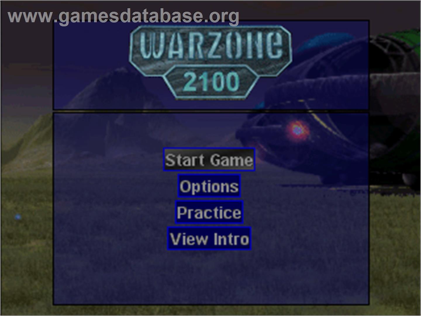 Warzone 2100 - Sony Playstation - Artwork - Title Screen