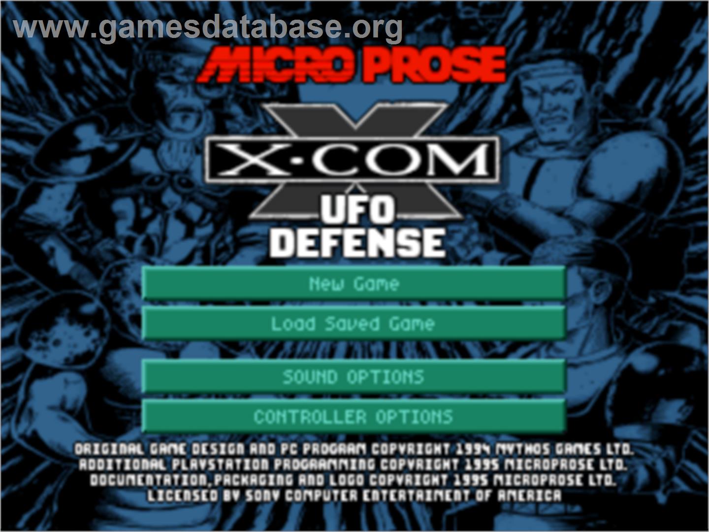 X-COM: UFO Defense - Sony Playstation - Artwork - Title Screen