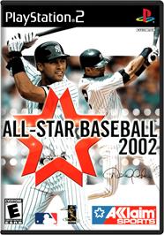 Box cover for All-Star Baseball 2002 on the Sony Playstation 2.