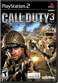 Box cover for Call of Duty 3 on the Sony Playstation 2.