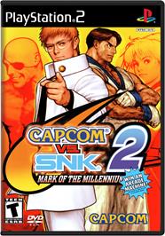 Box cover for Capcom vs. SNK 2: Mark of the Millennium on the Sony Playstation 2.