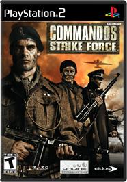 Box cover for Commandos: Strike Force on the Sony Playstation 2.