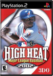 Box cover for High Heat Major League Baseball 2002 on the Sony Playstation 2.