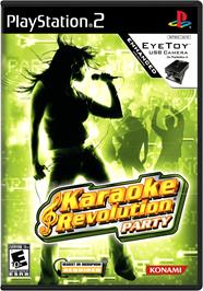 Box cover for Karaoke Revolution Party on the Sony Playstation 2.