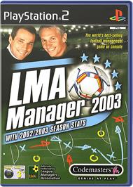 Box cover for LMA Manager 2003 on the Sony Playstation 2.
