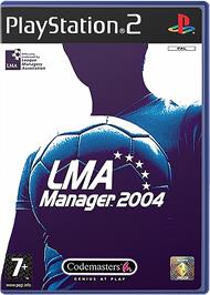 Box cover for LMA Manager 2004 on the Sony Playstation 2.