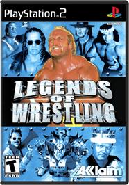 Box cover for Legends of Wrestling on the Sony Playstation 2.
