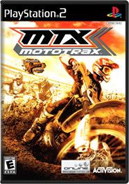 Box cover for MTX Mototrax on the Sony Playstation 2.