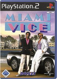 Box cover for Miami Vice on the Sony Playstation 2.