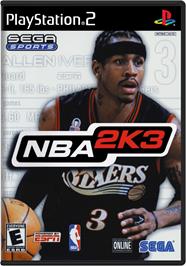 Box cover for NBA 2K3 on the Sony Playstation 2.