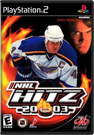 Box cover for NHL Hitz 20-03 on the Sony Playstation 2.