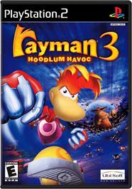 Box cover for Rayman 3: Hoodlum Havoc on the Sony Playstation 2.