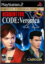 Box cover for Resident Evil: Code: Veronica X on the Sony Playstation 2.