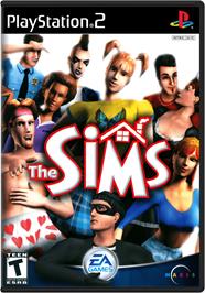 Box cover for Sims on the Sony Playstation 2.