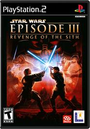 Box cover for Star Wars: Episode III - Revenge of the Sith on the Sony Playstation 2.