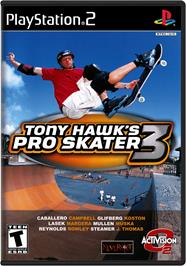 Box cover for Tony Hawk's Pro Skater 3 on the Sony Playstation 2.