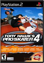 Box cover for Tony Hawk's Pro Skater 4 on the Sony Playstation 2.