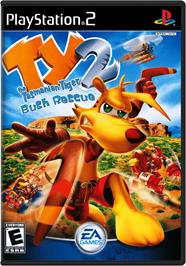 Box cover for Ty the Tasmanian Tiger 2: Bush Rescue on the Sony Playstation 2.