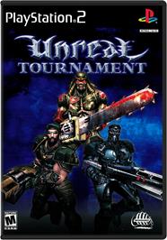 Box cover for Unreal Tournament on the Sony Playstation 2.