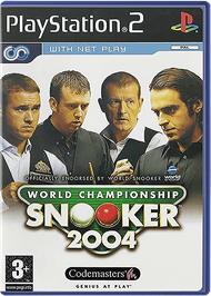 Box cover for World Championship Snooker 2004 on the Sony Playstation 2.